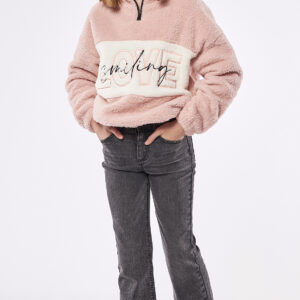 6-16 Ετών Εβίτα μπλούζα γούνινη με φερμουάρ