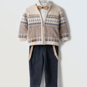 Hashtag 0-24Μηνών Βρεφικό Σετ Με Ζακέτα Χειμερινό