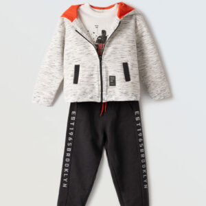 Hashtag 1-6Ετών Παιδικές Φόρμες Χειμερινές Με Ζακέτα 3τμχ