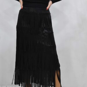 Φούστα λούρεξ με κρόσια