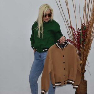 Γυναικείο bomber κολεγιακό μπουφάν