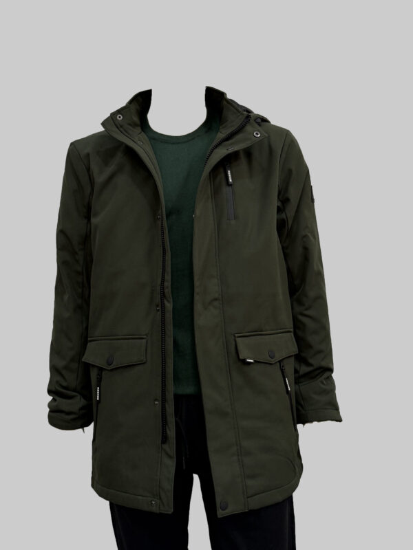 Ανδρικό μπουφάν Jacket parka λαδί RMJK-171 KHAKI - Image 5