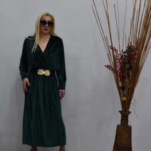 Κρουαζέ φόρεμα βελούδινο