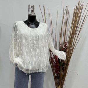 Γυναικεία μπλούζα με κρόσσια