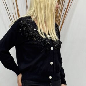 Πλεκτή ζακέτα γυναικεία με πέρλες