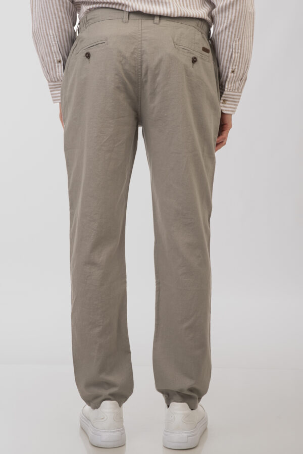 Ανδρικό λινό  παντελόνι stone  chinos  με 2 boxer δώρο - Image 4