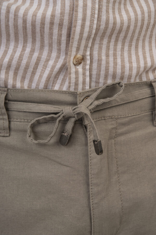 Ανδρικό λινό  παντελόνι stone  chinos  με 2 boxer δώρο - Image 6