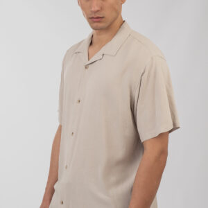 Ανδρικό πουκάμισο κοντό μανίκι σε χρώμα πάγου