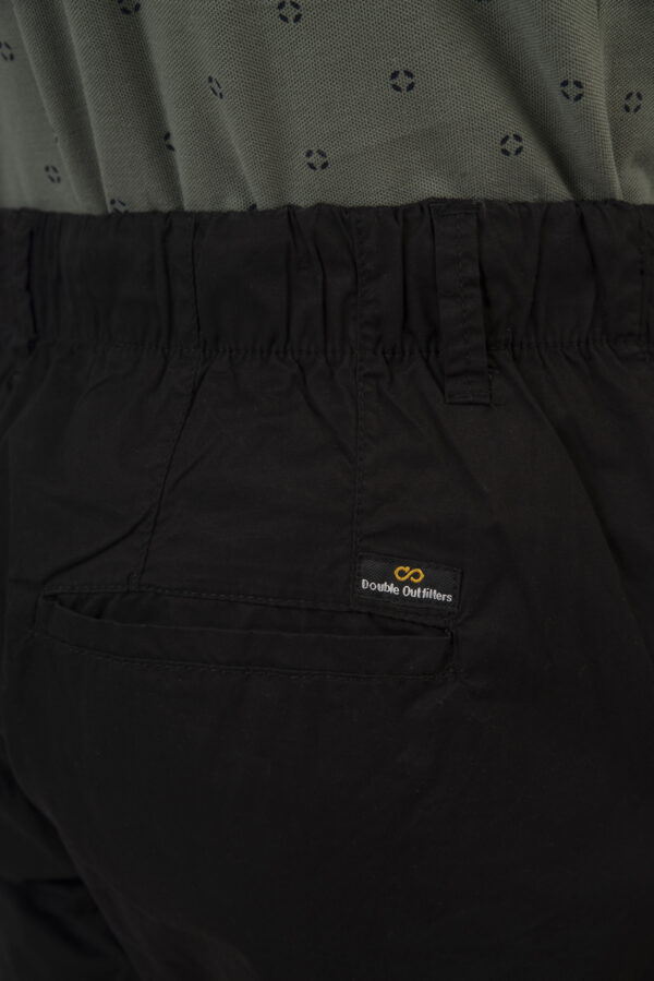 Ανδρική  βερμούδα υφασμάτινη chinos black - Image 6