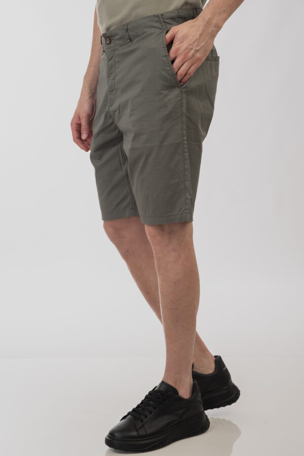 Ανδρική chinos   βερμούδα υφασμάτινη Dusty sage