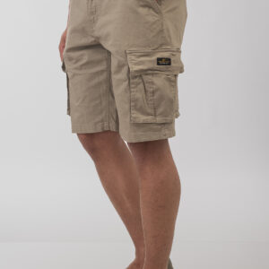 Cargo ανδρική βερμούδα fog με δώρο μία ζώνη πλεκτή MSHO-7018 Fog