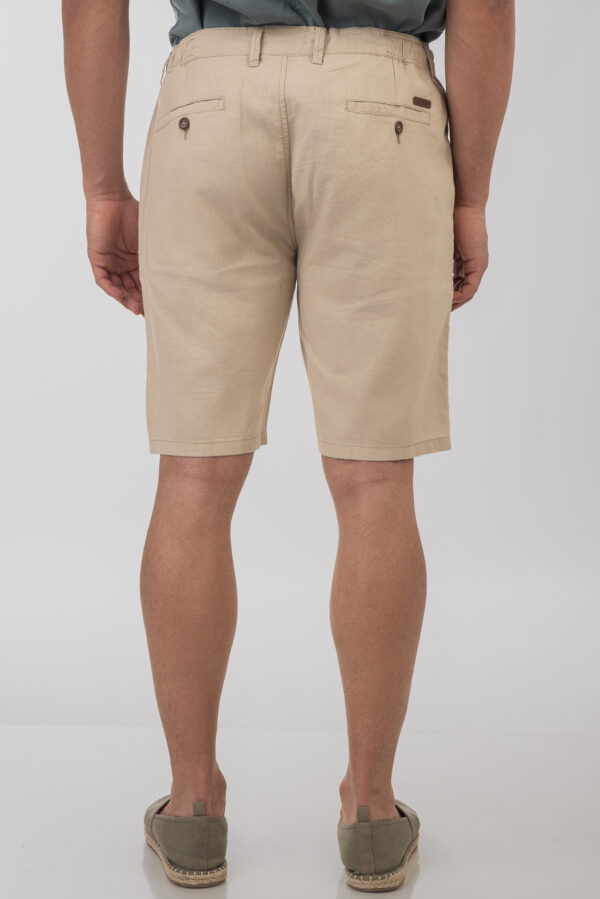 Chinos ανδρική βερμούδα Light beige με δώρο μία ζώνη πλεκτή - Image 3