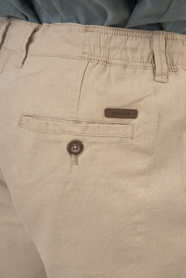 Chinos ανδρική βερμούδα Light beige με δώρο μία ζώνη πλεκτή - Image 4