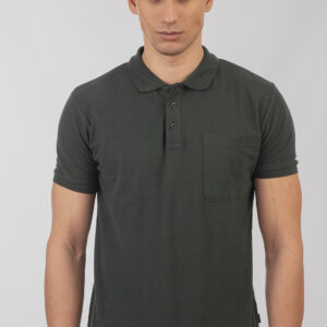 Πόλο μπλούζα με τσέπη ανδρική PS-3031 Forest Green