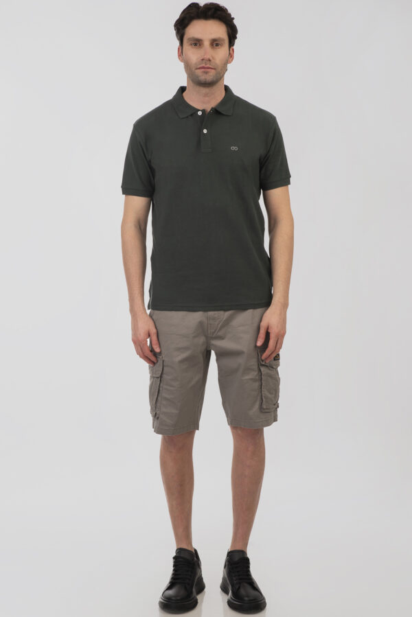 Pique polo μπλούζα  ανδρική Forest green - Image 2