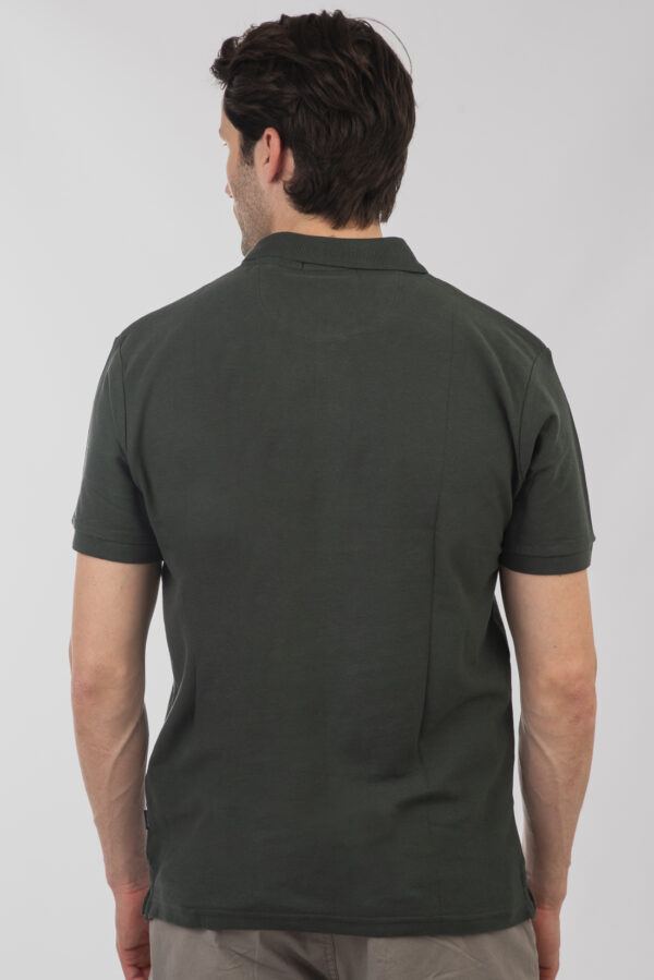 Pique polo μπλούζα  ανδρική Forest green - Image 4