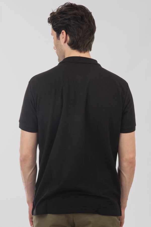 Pique polo μπλούζα  ανδρική black - Image 4