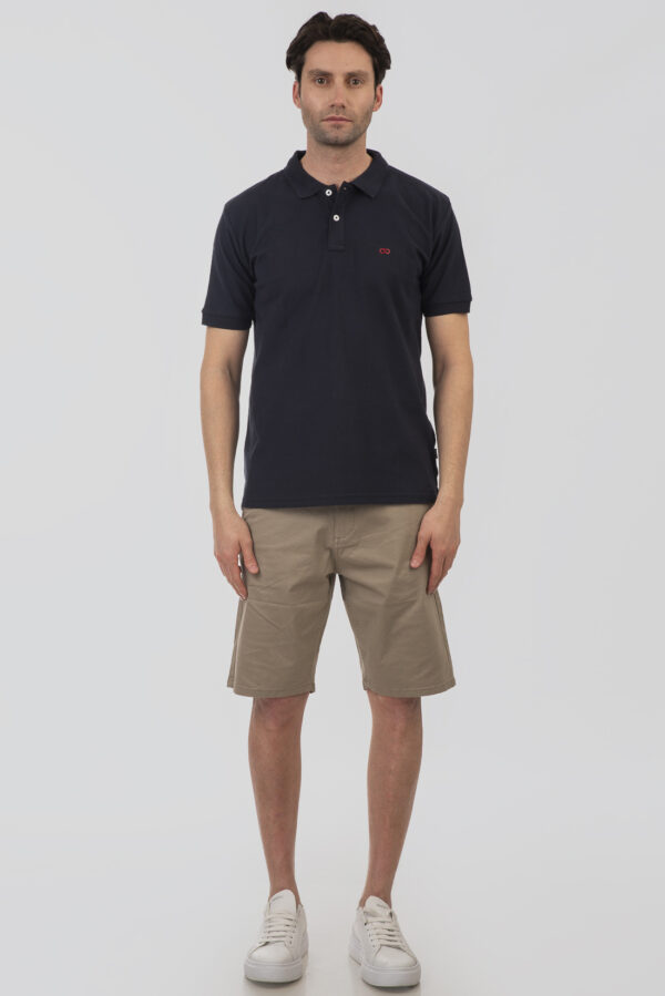 Pique polo μπλούζα  ανδρική Navy - Image 2