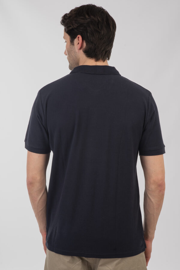 Pique polo μπλούζα  ανδρική Navy - Image 5