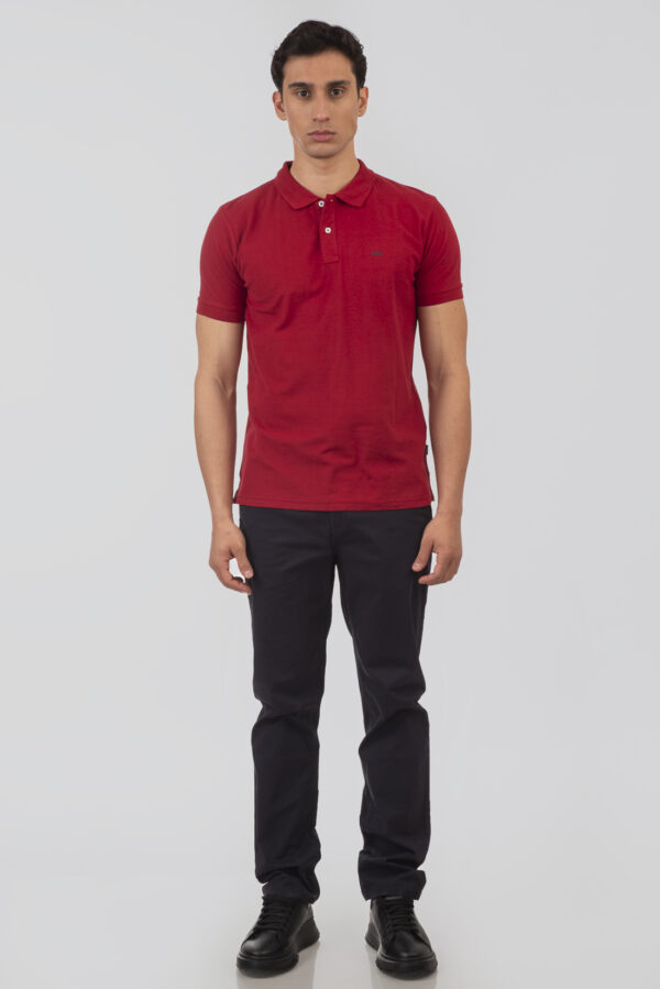 Pique polo μπλούζα  ανδρική red - Image 2