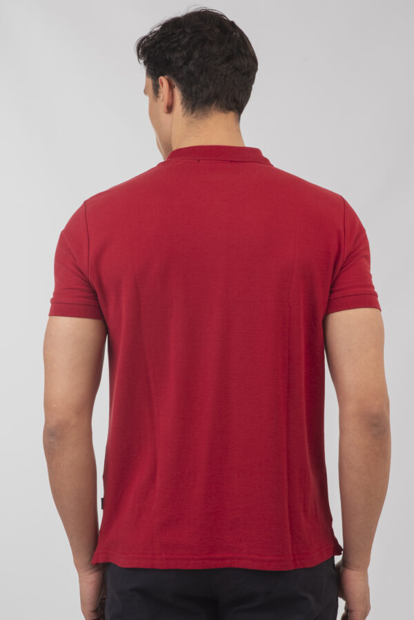 Pique polo μπλούζα  ανδρική red - Image 4