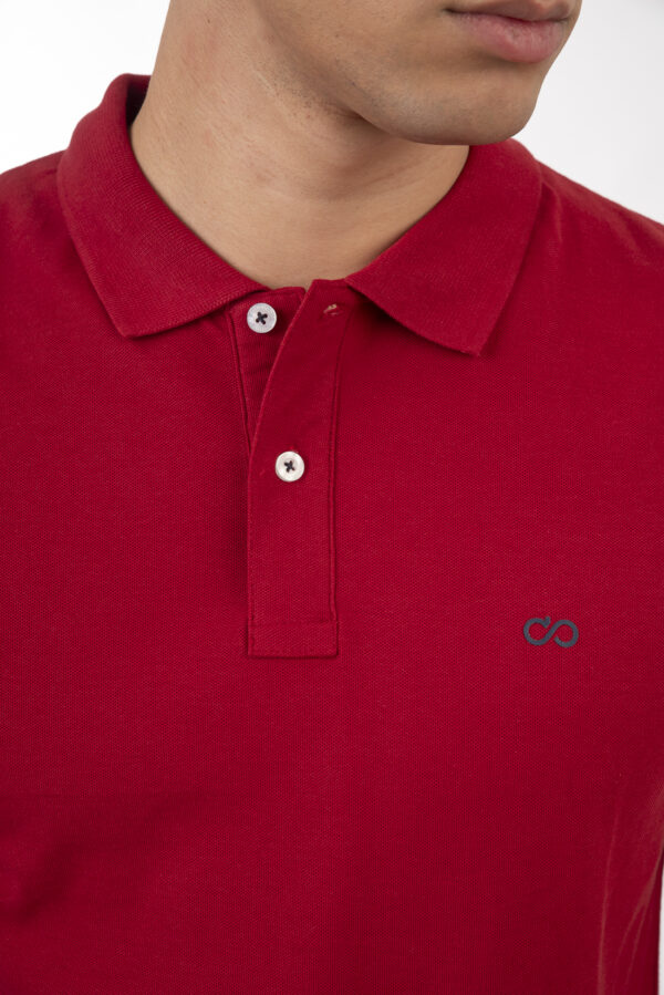 Pique polo μπλούζα  ανδρική red - Image 6