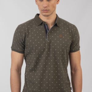 Pique polo μπλούζα ανδρική PS-3044 khaki