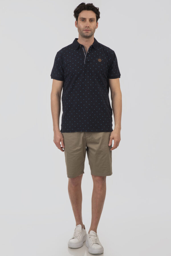 Pique polo μπλούζα  ανδρική All Over print Naye plus size - Image 3