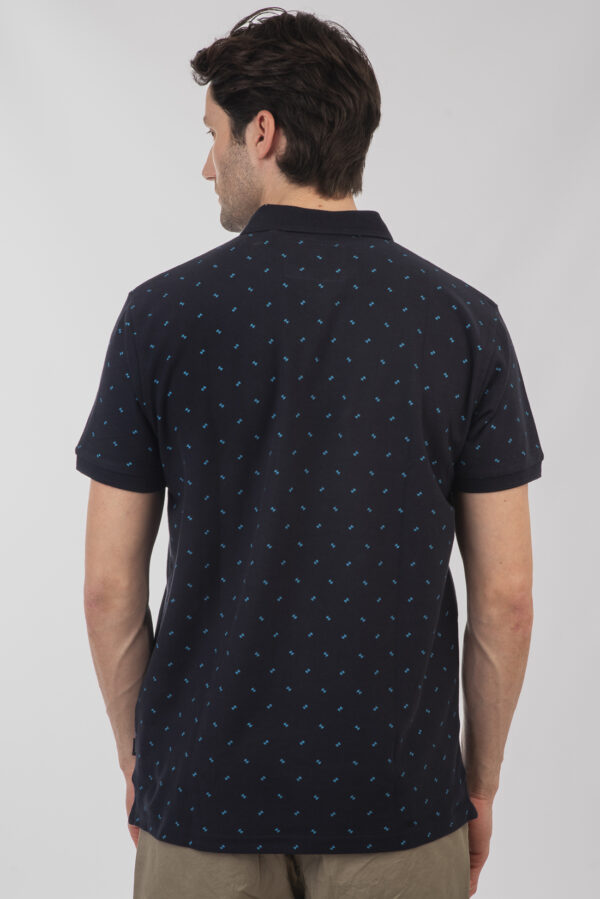 Pique polo μπλούζα  ανδρική All Over print Naye plus size - Image 4