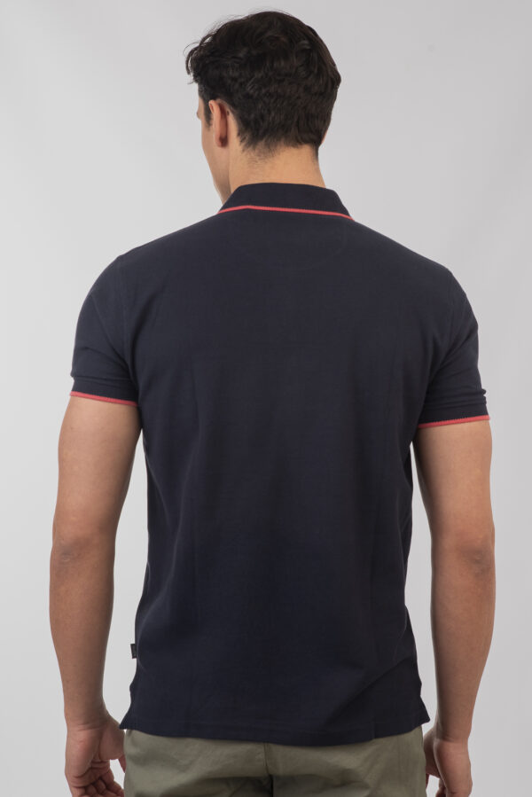 Pique polo μπλούζα ανδρική Navy - Image 4