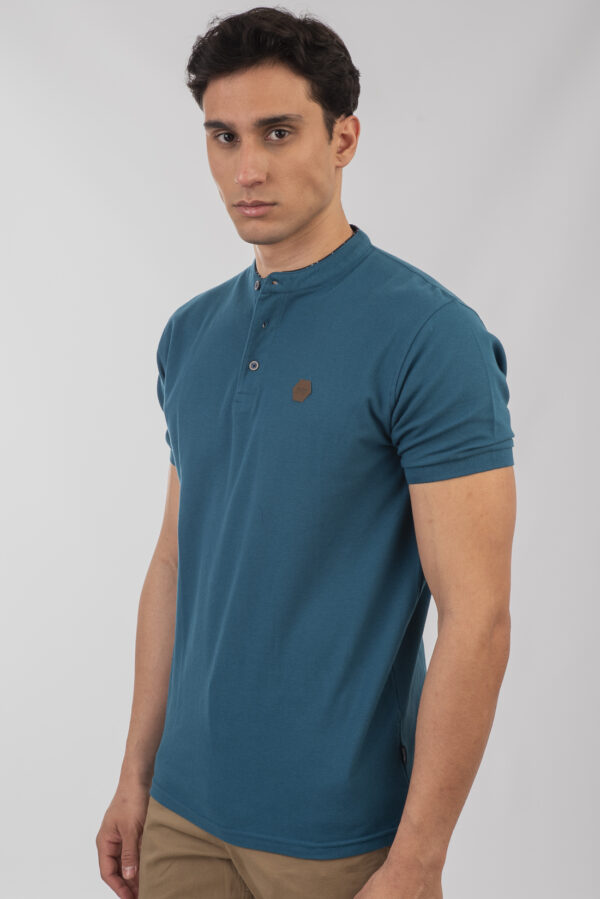 Mao pique polo μπλούζα Petrol - Image 6