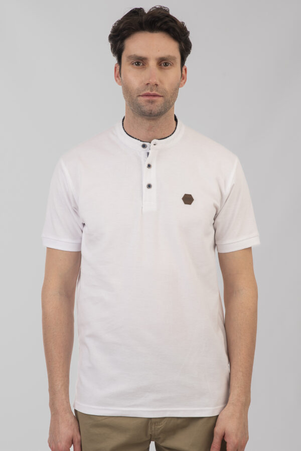 Mao pique polo μπλούζα White