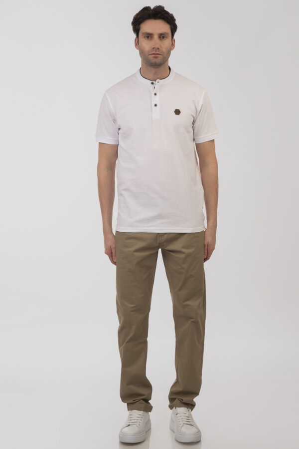 Mao pique polo μπλούζα White - Image 2