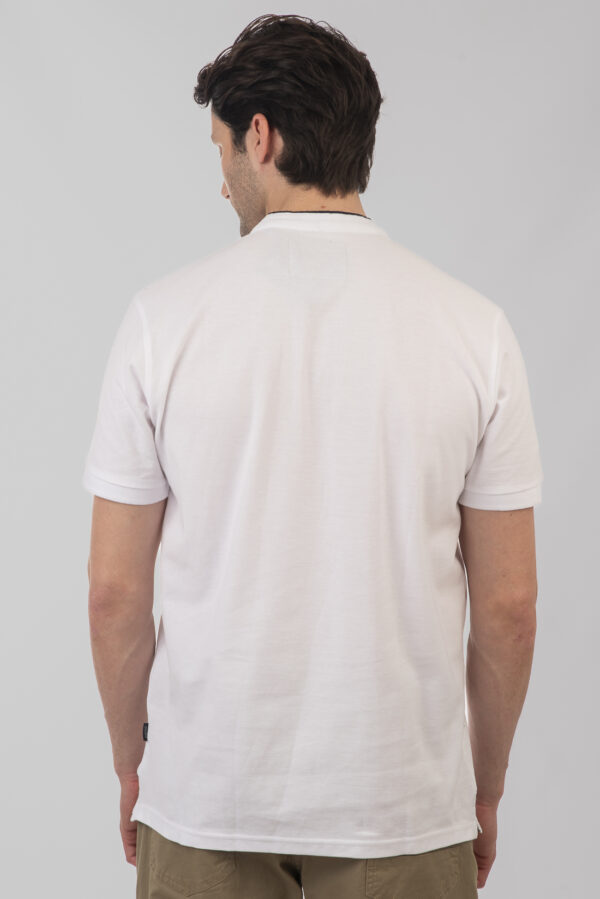Mao pique polo μπλούζα White - Image 4