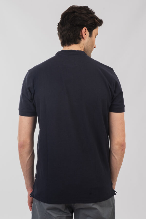 Mao pique polo μπλούζα Navy - Image 5