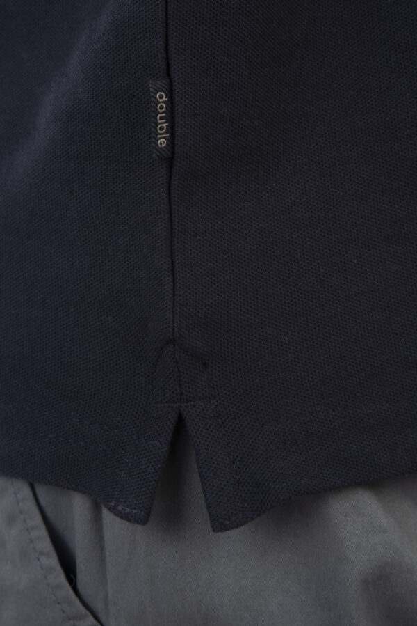Mao pique polo μπλούζα Navy - Image 3