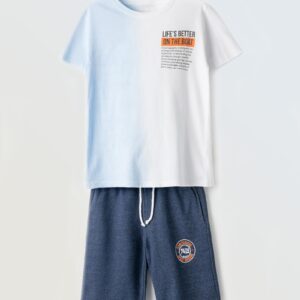 6-16 ετών Hashtag παιδικό σετ με βερμούδα