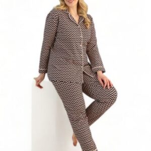 Σύνολο ύπνου πιτζάμα γυναικεία με κουμπιά