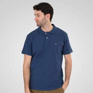 Men's Polo Pique 100% Cotton PS-3032 Indigo Double