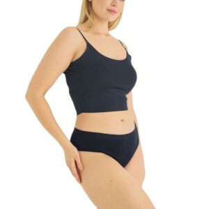 3 τεμάχια γυναικεία κυλότα 2/4 τύπου sloggi black