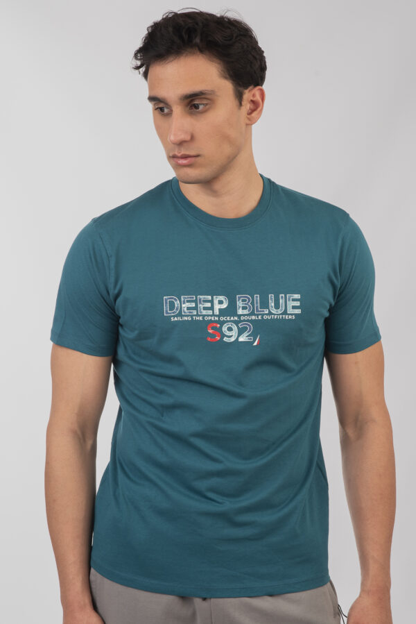 Ανδρικό tshirt turquoise blue