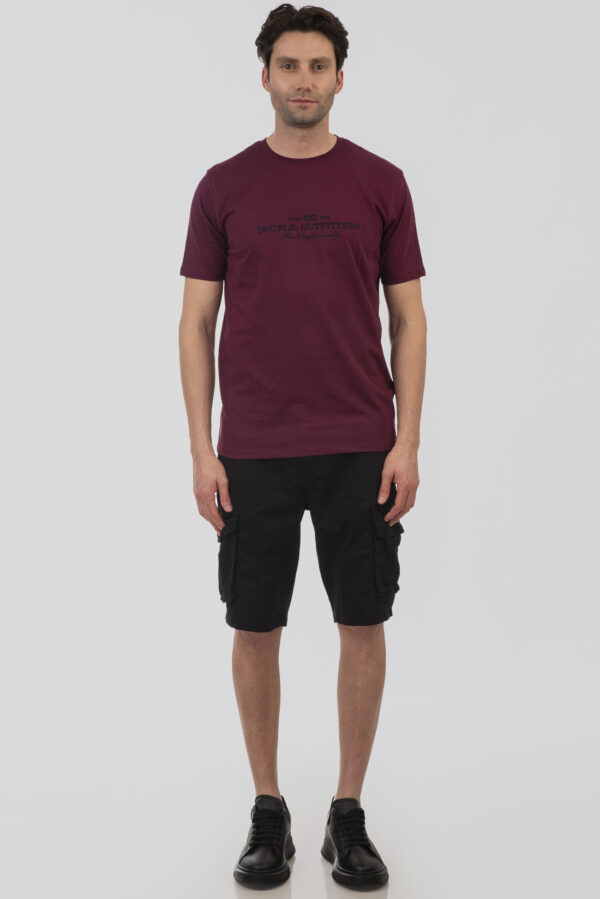 Ανδρικό t-shirt dark raspberry  TS-9016 - Image 3