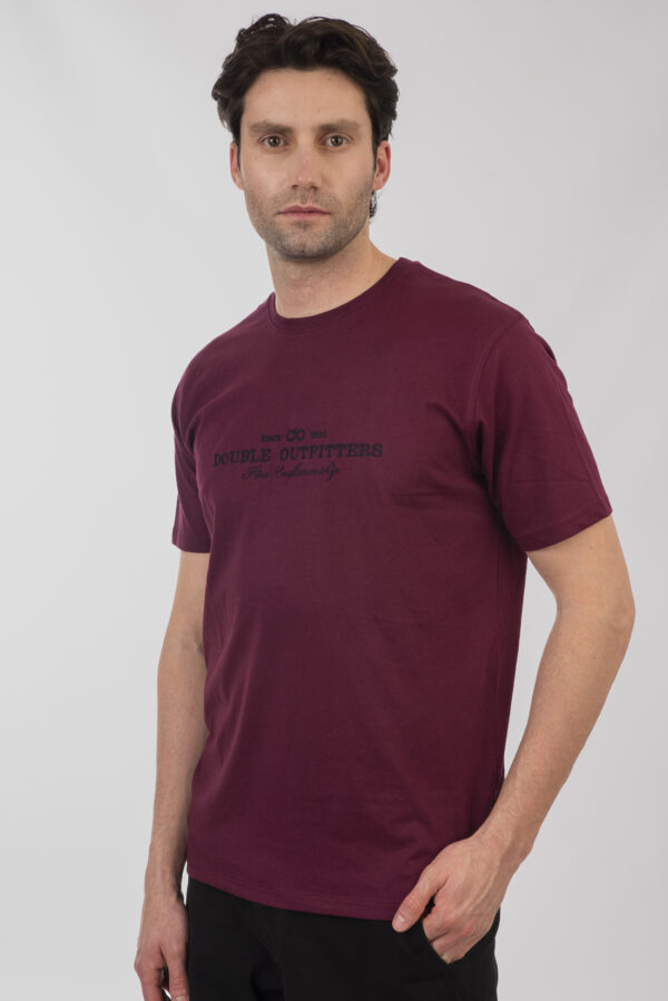 Ανδρικό t-shirt dark raspberry  TS-9016