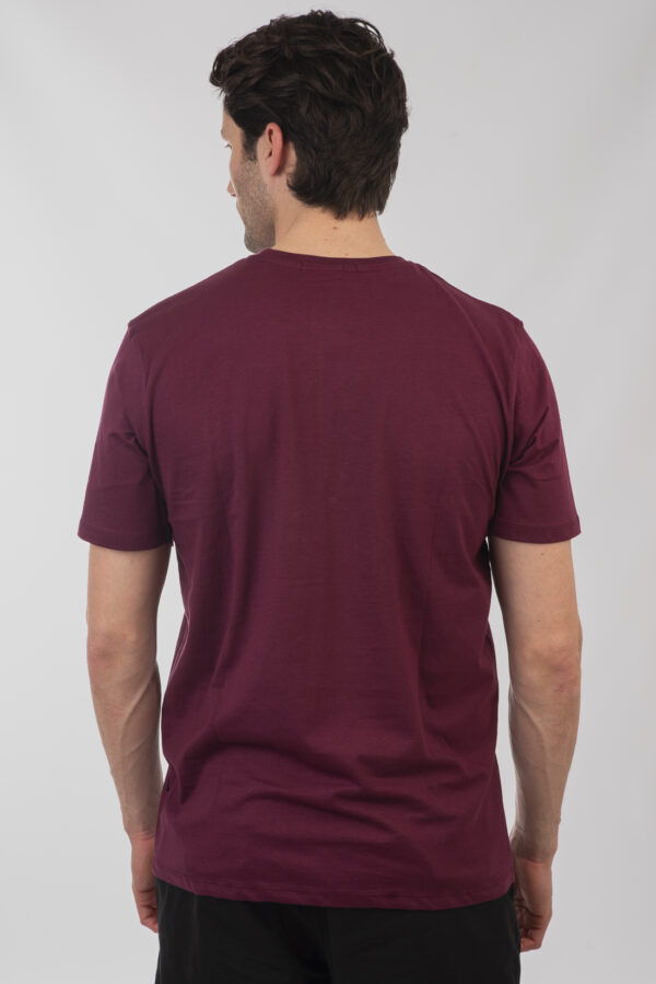 Ανδρικό t-shirt dark raspberry  TS-9016 - Image 2