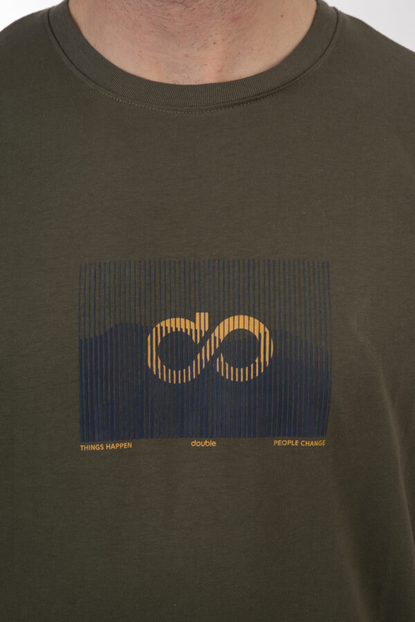 Ανδρικό t-shirt Khaki  TS-9017 - Image 4
