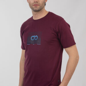 Ανδρικό t-shirt dark raspberry  TS-9017