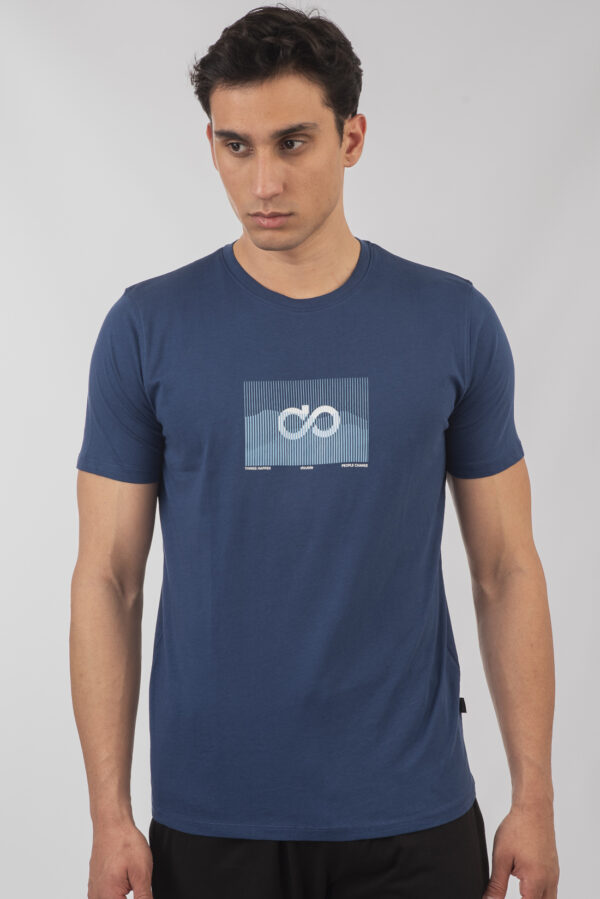 Ανδρικό t-shirt indigo blue TS-9017