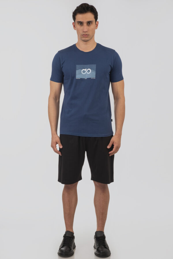Ανδρικό t-shirt indigo blue TS-9017 - Image 4