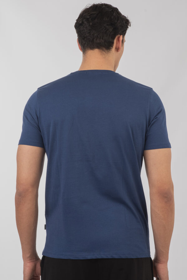 Ανδρικό t-shirt indigo blue TS-9017 - Image 2
