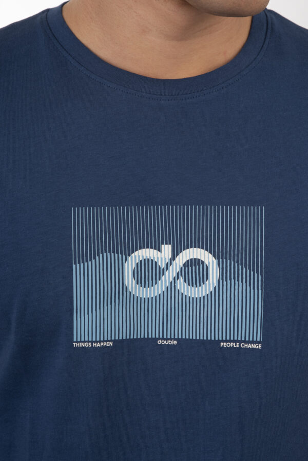 Ανδρικό t-shirt indigo blue TS-9017 - Image 3